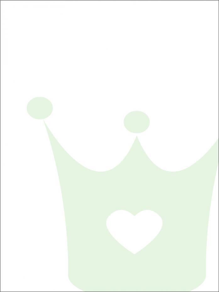 Bildverkstad Princess crown - Mint green