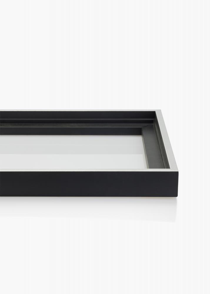 Mavanti Canvas picture frame Reno Black / Silver 56x71 cm