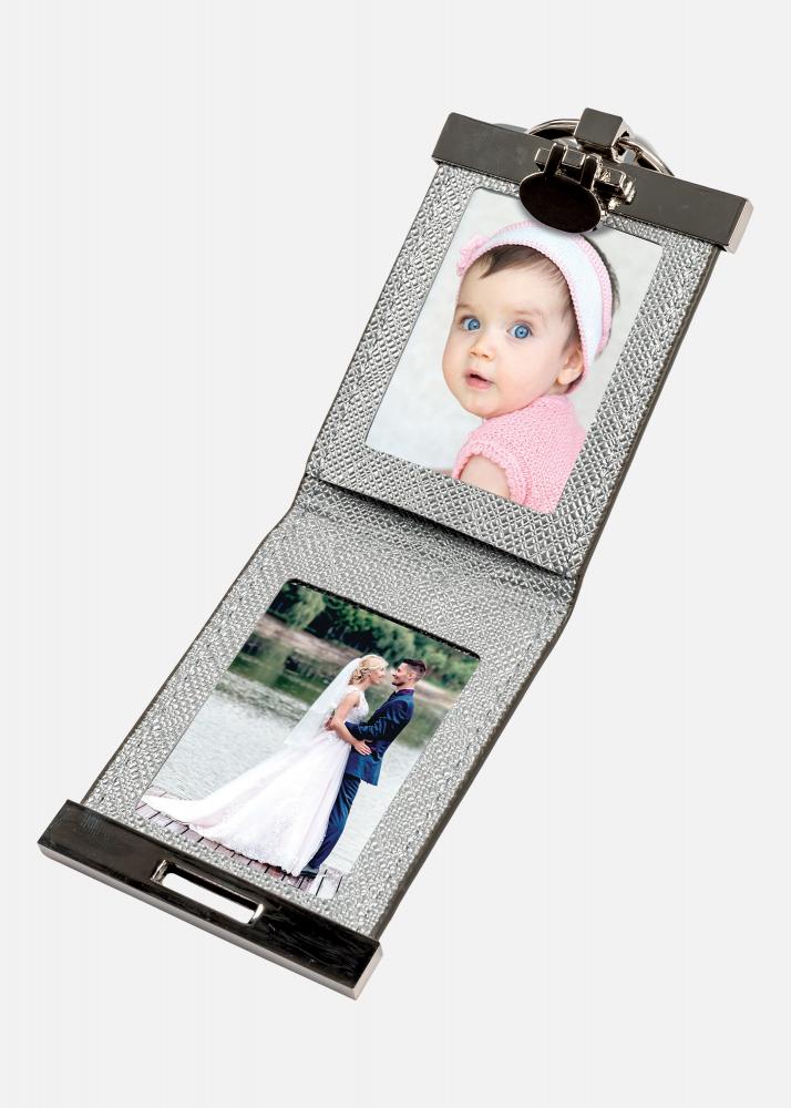 Walther PAC Key Ring Silver for 2 Pictures 3.5x4.5 cm