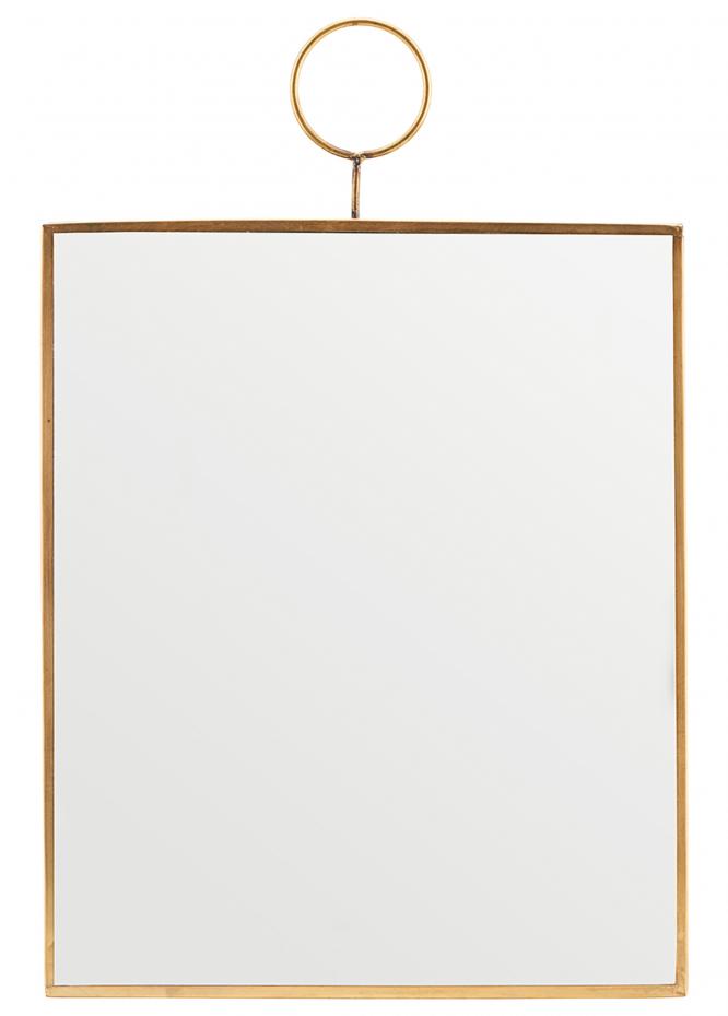 House Doctor Mirror House Doctor The Loop Brass 25x30 cm