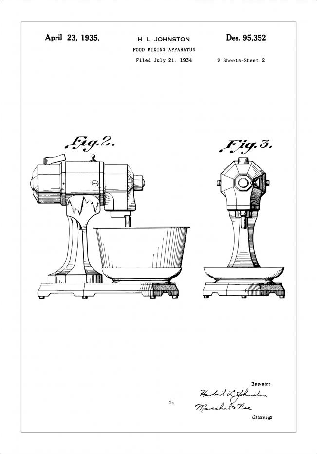Bildverkstad Patent drawing - Mixer II Poster