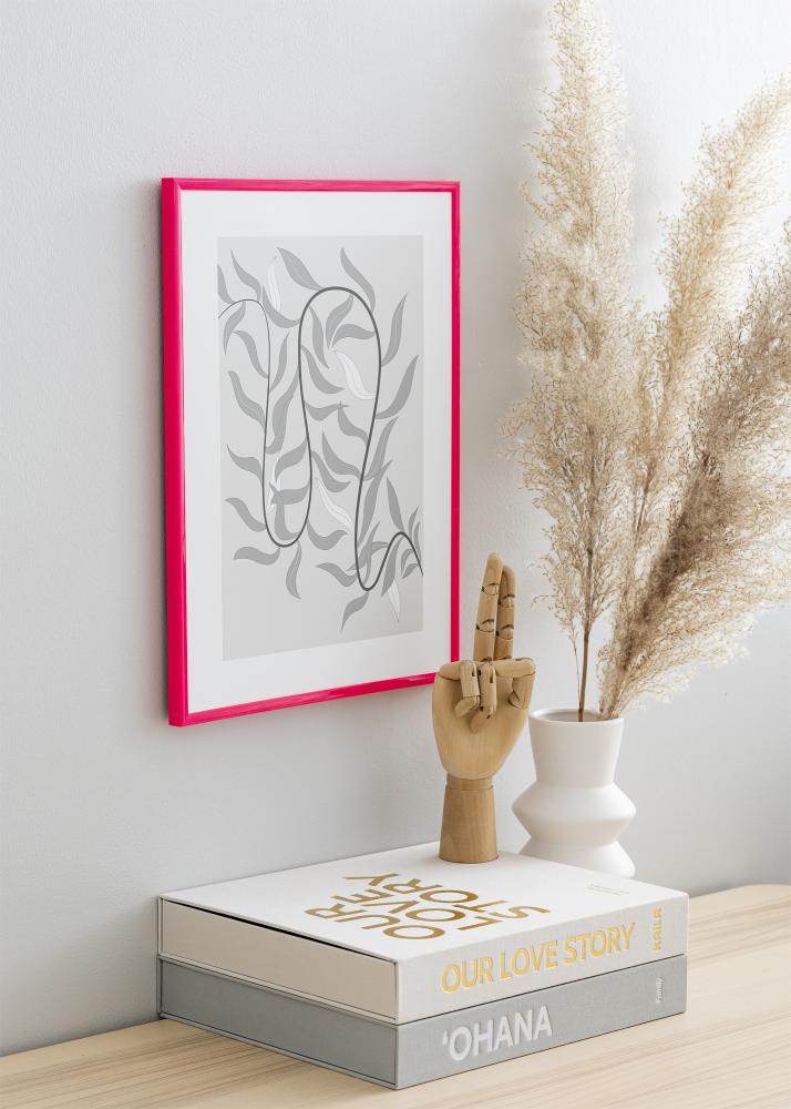 Ram med passepartou Frame New Lifestyle Hot Pink 70x100 cm - Picture Mount White 24x36 inches