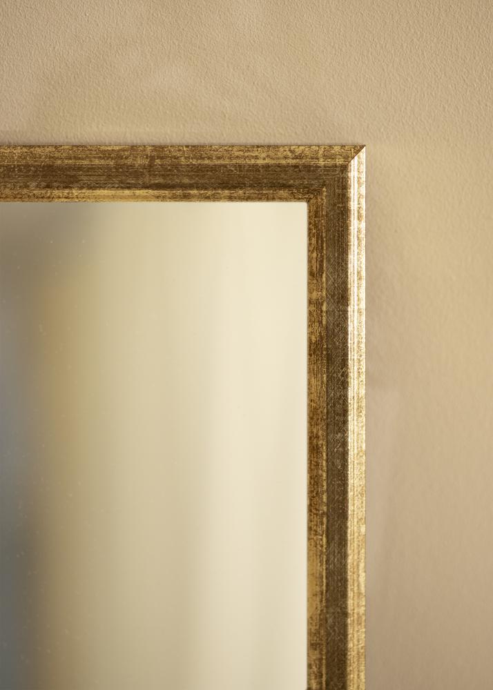 Ramverkstad Mirror Nyhyttan Antique Gold - Custom Size