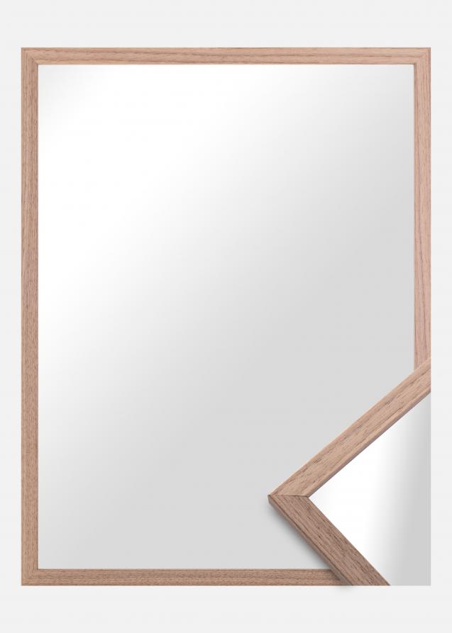 Spegelverkstad Mirror Edsbyn Ljus Walnut - Custom Size