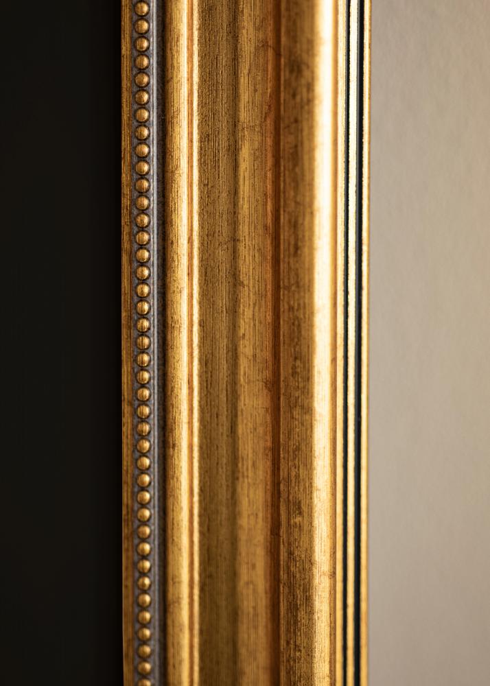 Ram med passepartou Frame Rokoko Gold 70x70 cm - Picture Mount Black 60x60 cm