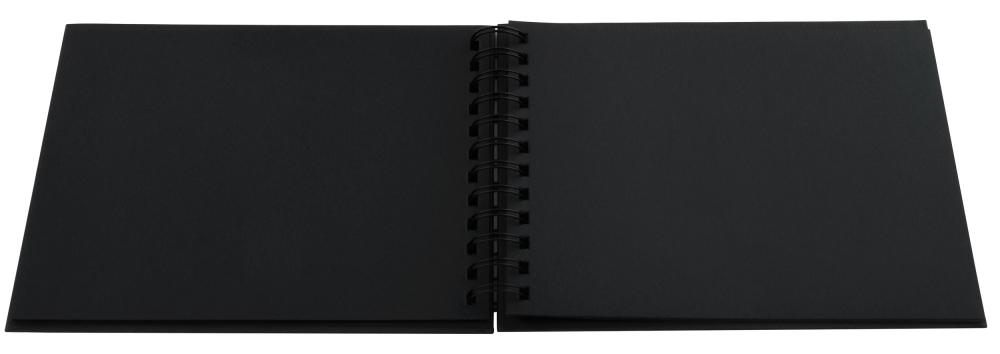 Walther Fun Spiral bound album Black - 23x17 cm (40 Black pages / 20 sheets)