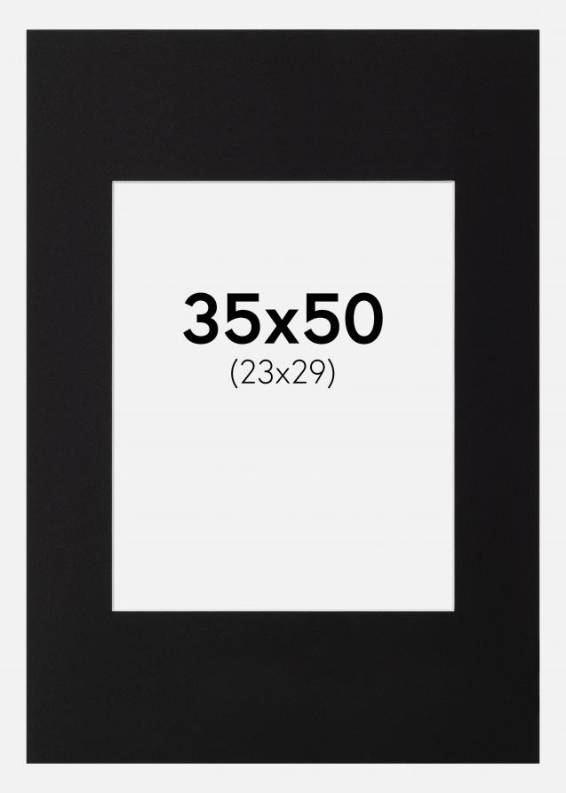 Galleri 1 Mount Canson Black (White Core) 35x50 cm (23x29)