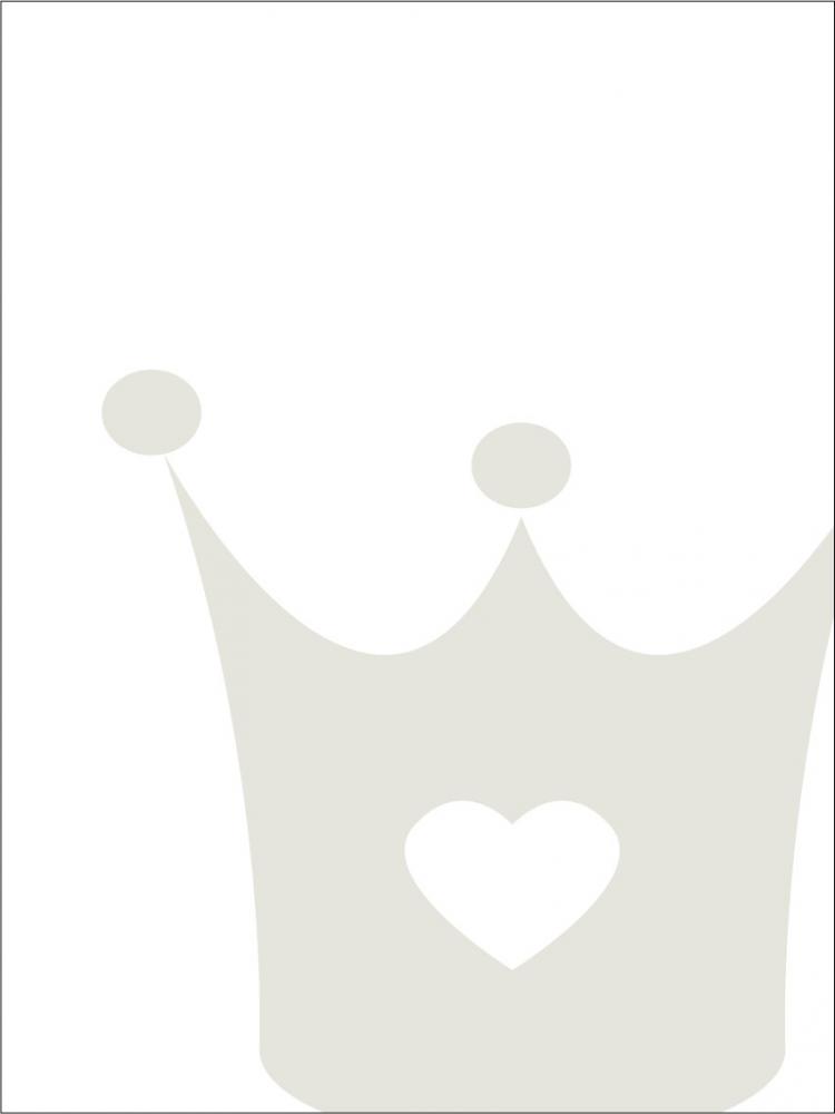 Malimi Posters Princess crown - Misty grey