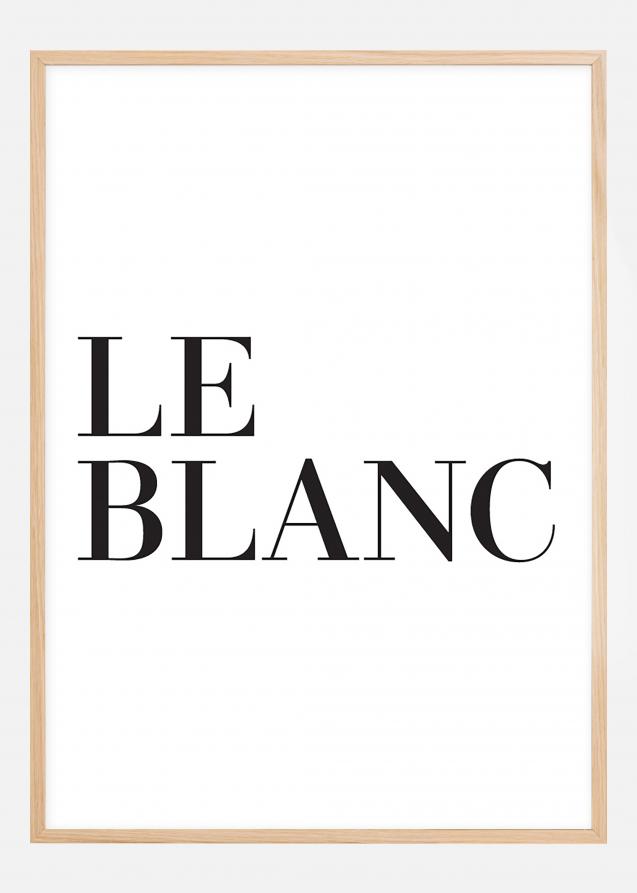 Bildverkstad Le blanc Poster