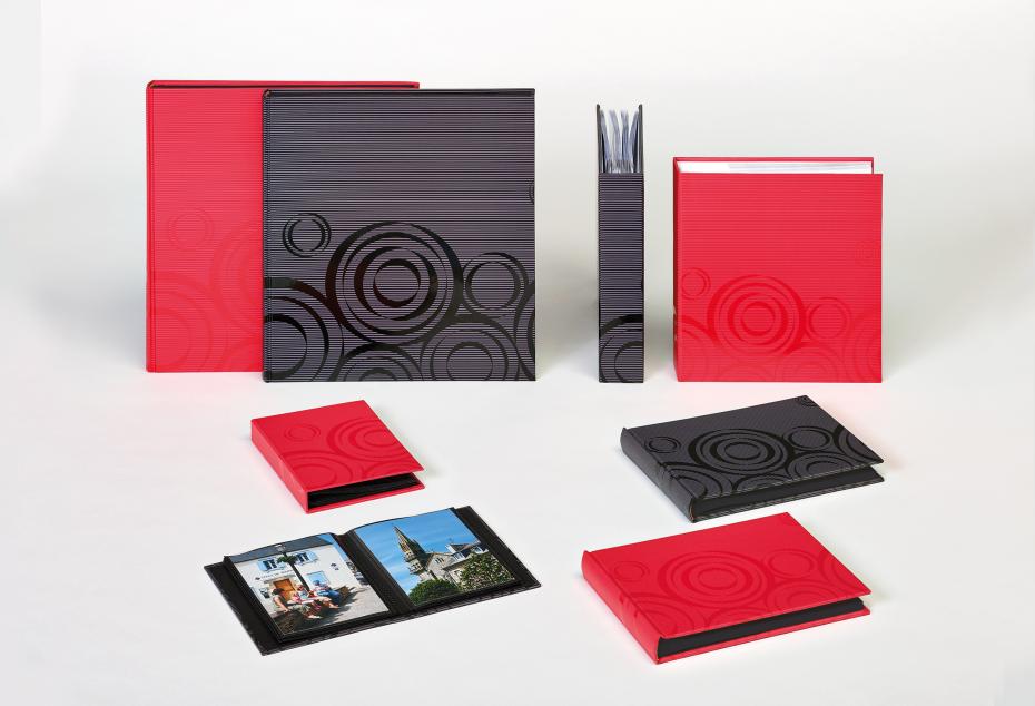 Walther Orbit Red - 22x16 cm (40 Black pages / 20 sheets)