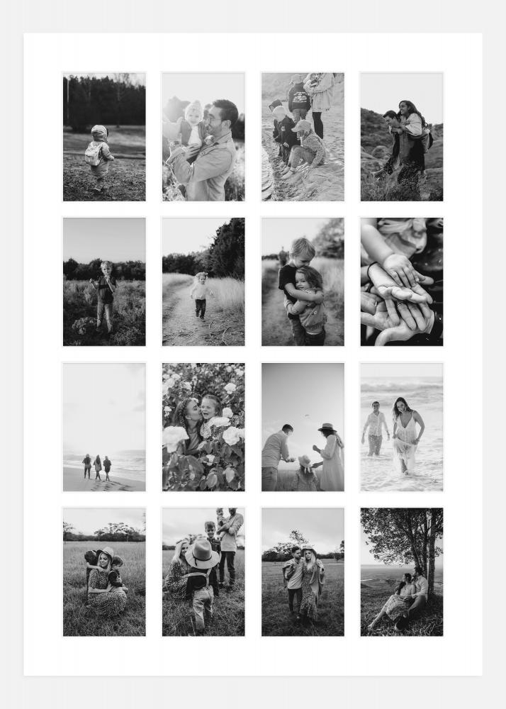 Galleri 1 Mount White 50x70 cm - 16 Pictures collage
