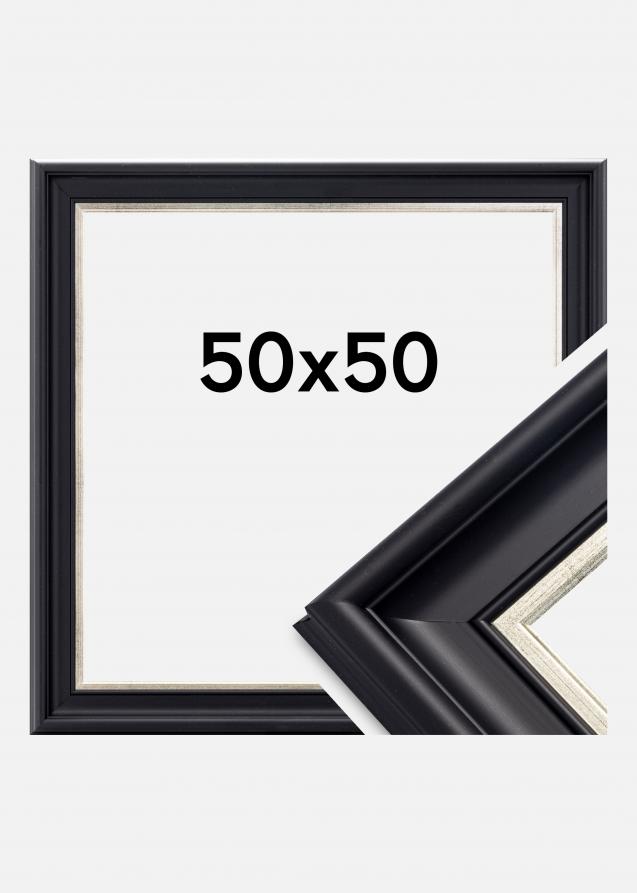 Galleri 1 Frame Dalarna Acrylic glass Black-Silver 50x50 cm