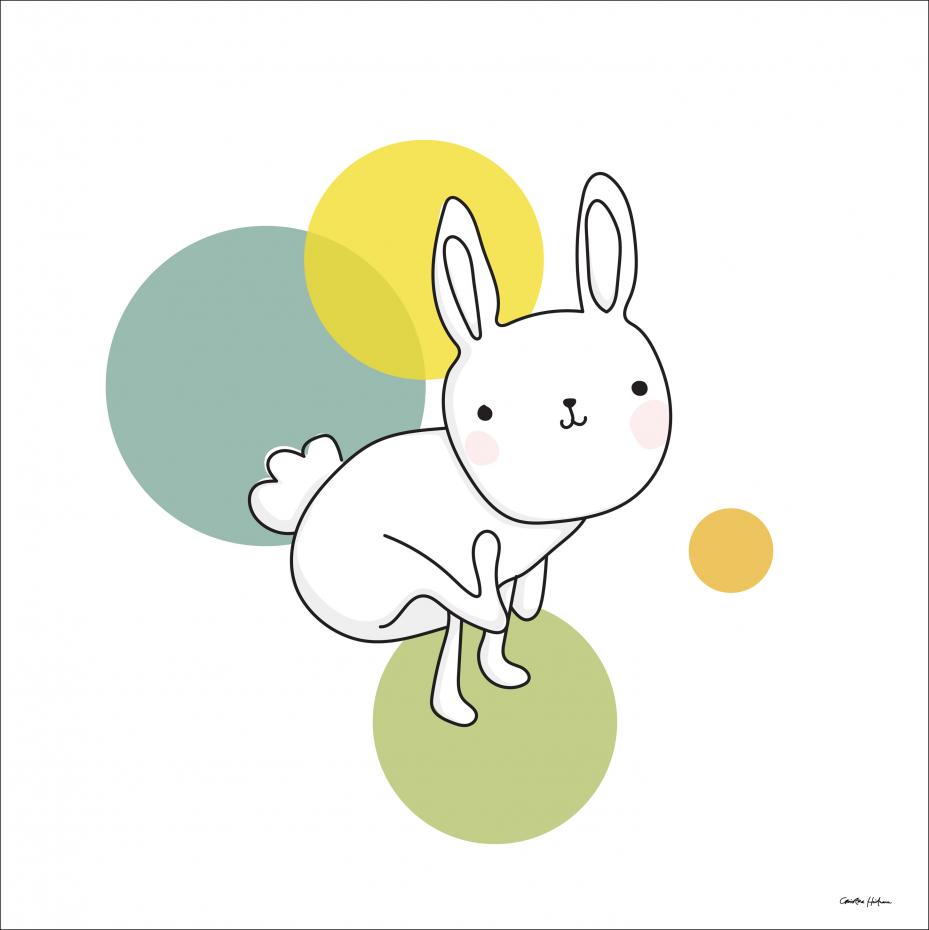 Bildverkstad Space Rabbits-LUNA Poster