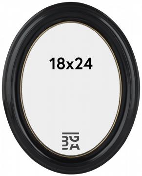 Estancia Eiri Mozart Oval Black 18x24 cm
