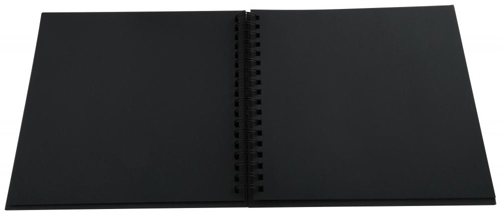 Walther Fun Spiral bound album Grey - 26x25 cm (40 Black pages / 20 sheets)