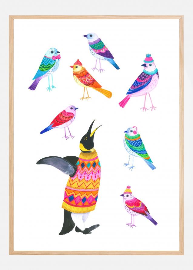 Bildverkstad Winter Birds Poster