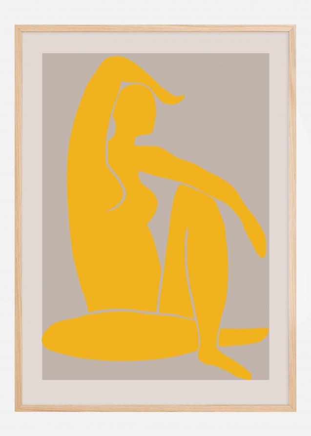 Bildverkstad Yellow Figure Poster