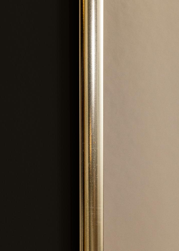 Ram med passepartou Frame Aluminium Shiny Gold 50x70 cm - Picture Mount Black 16x24 inches