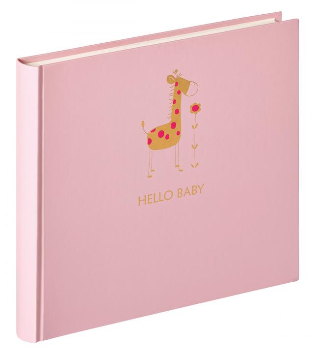 Walther Hello Baby album Pink - 25x28 cm (50 White pages / 25 sheets)