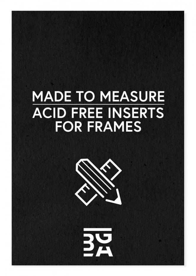 Egen tillverkning - Passepartouter Acid-free Black Insert - Custom Size