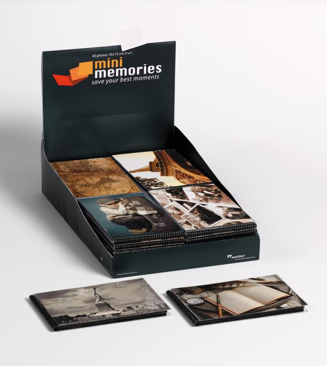 Walther Mini Memories Album Travel 6 variants - 40 Pictures in 10x15 cm - 36-pack