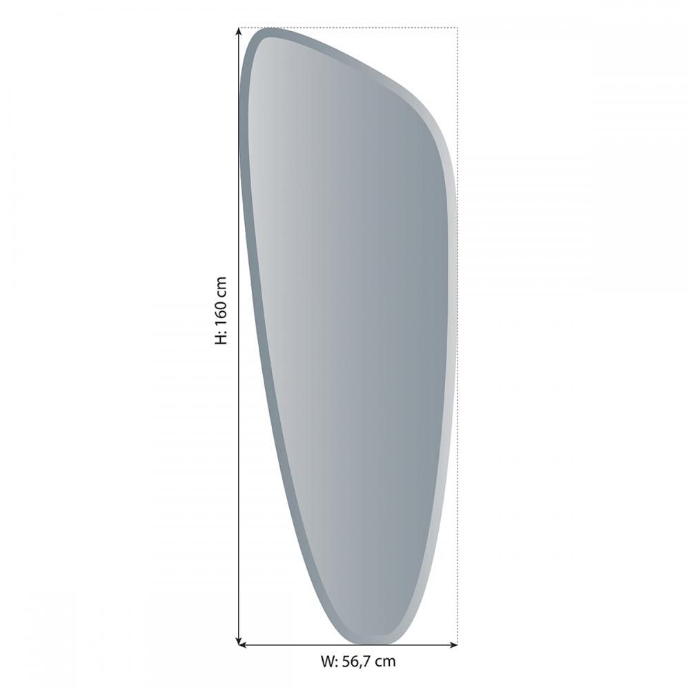 Incado Mirror Prestige Warm Grey 160x57 cm