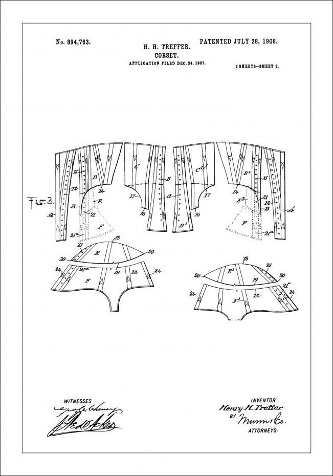 Bildverkstad Patent drawing - Corset II