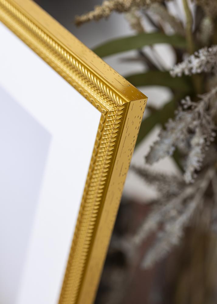 BGA Frame Lattice Acrylic Glass Gold 60x80 cm