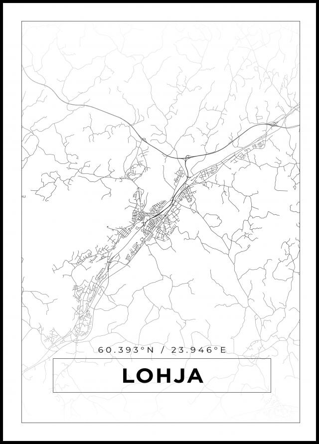 Bildverkstad Map - Lohja - White Poster
