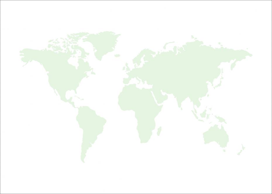 Malimi Posters World map Mint green