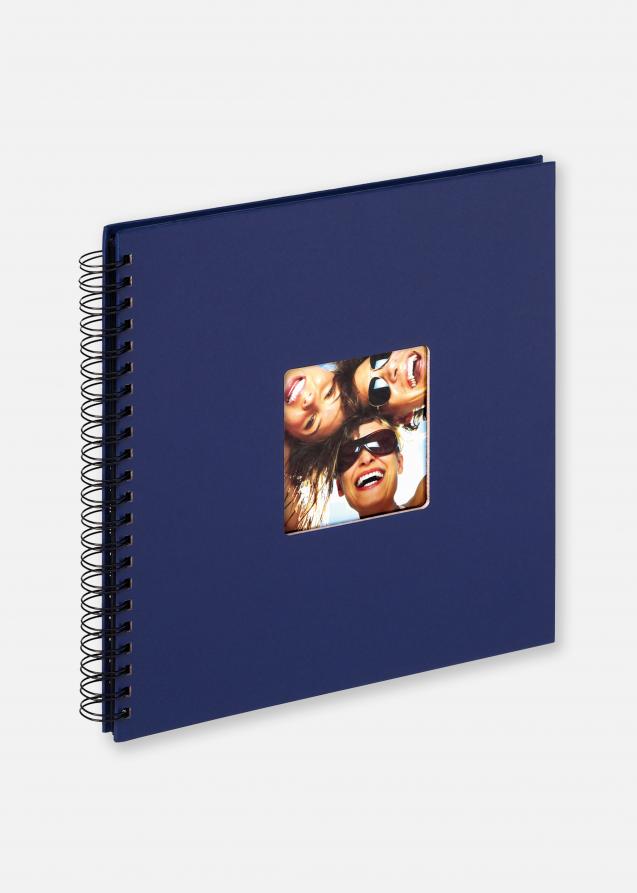 Walther Fun Spiral bound album Blue - 30x30 cm (50 Black pages / 25 sheets)