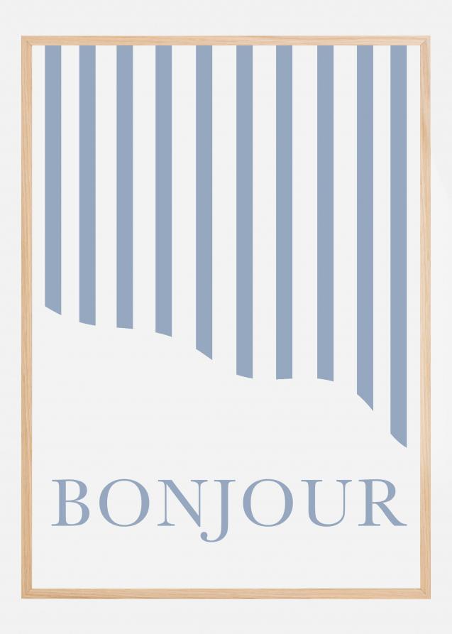 Bildverkstad Bonjour Stripes Poster