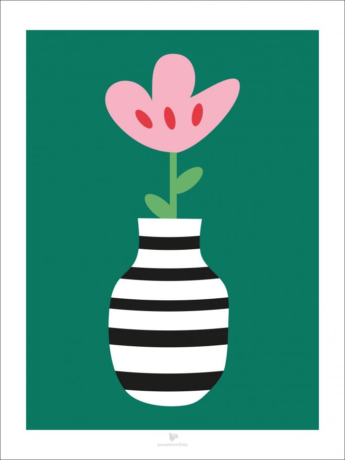 Bildverkstad Flower - Green Poster