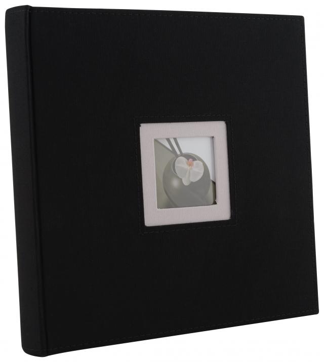 Walther Black & White Photo Album Black - 26x25 cm (50 Black pages / 25 sheets)