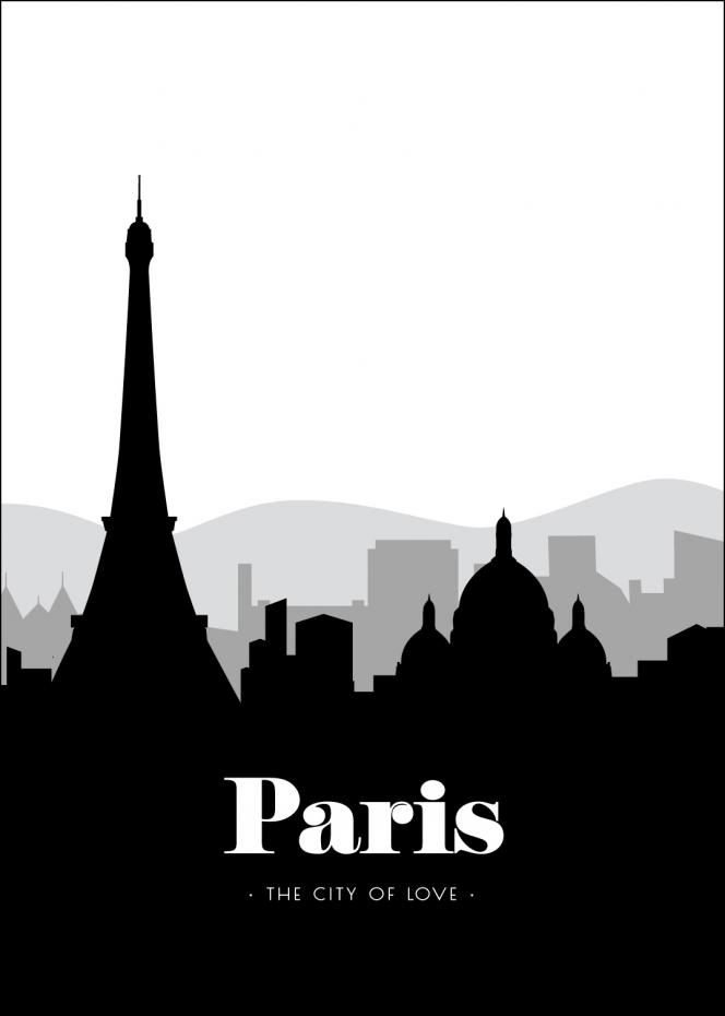 Bildverkstad Paris Skyline Poster