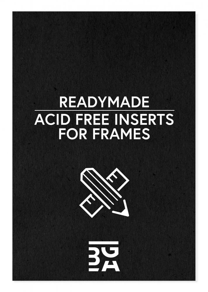 Egen tillverkning - Passepartouter Acid-free Black Insert - 62x85 cm