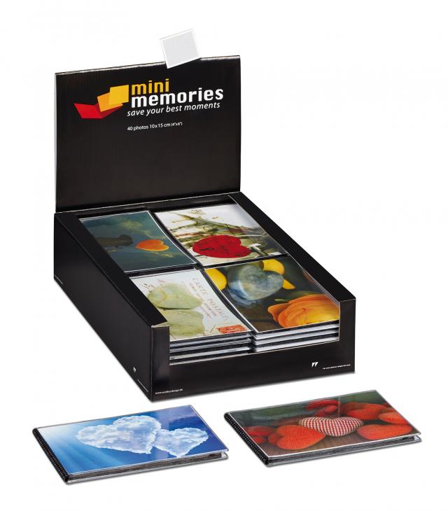 Walther Mini Memories Album Hearts II 6 variants - 40 Pictures in 10x15 cm - 36-pack