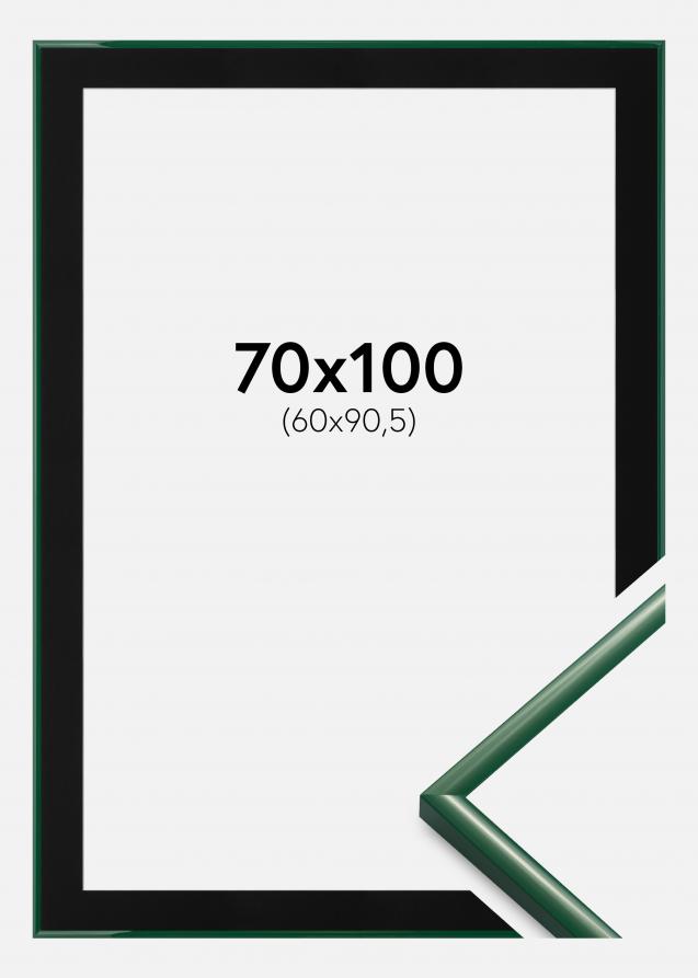 Ram med passepartou Frame New Lifestyle Moss Green 70x100 cm - Picture Mount Black 61x91.5 cm