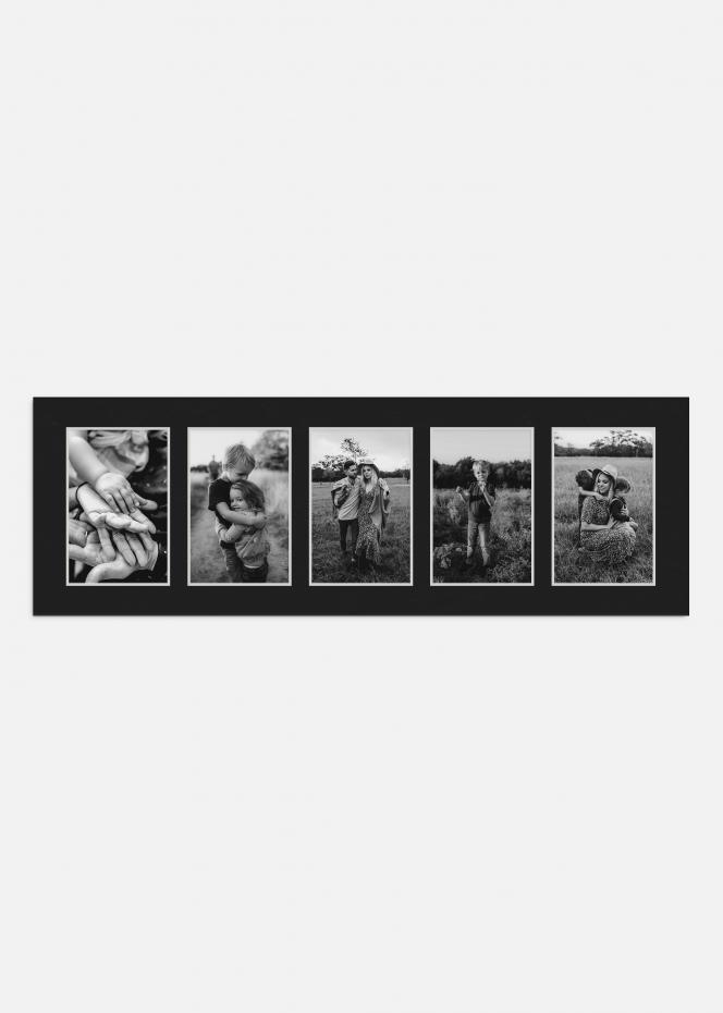 Galleri 1 Mount Black 20x60 cm - Collage 5 Pictures (9x14 cm)
