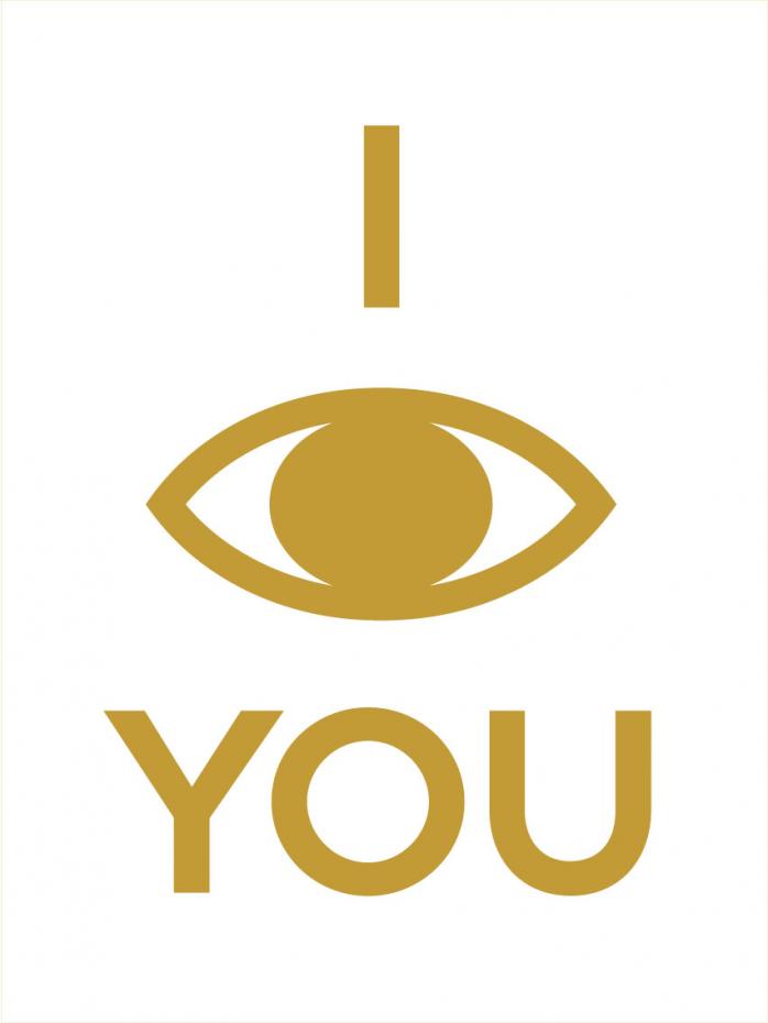 Bildverkstad I see you - Gold Poster