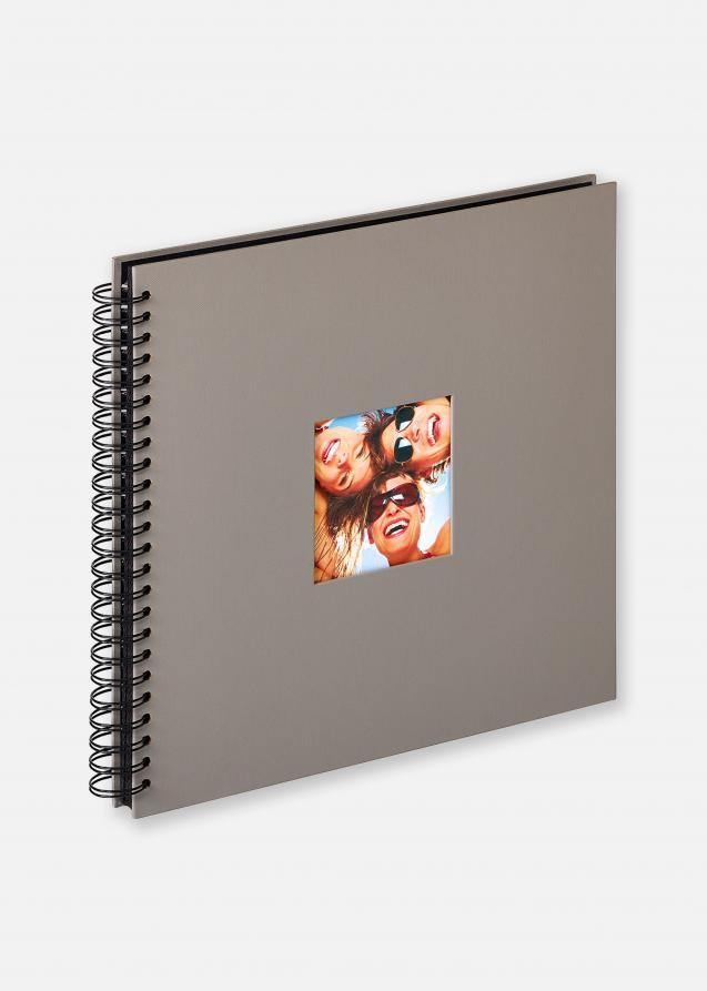 Walther Fun Spiral bound album Grey - 30x30 cm (50 Black pages / 25 sheets)