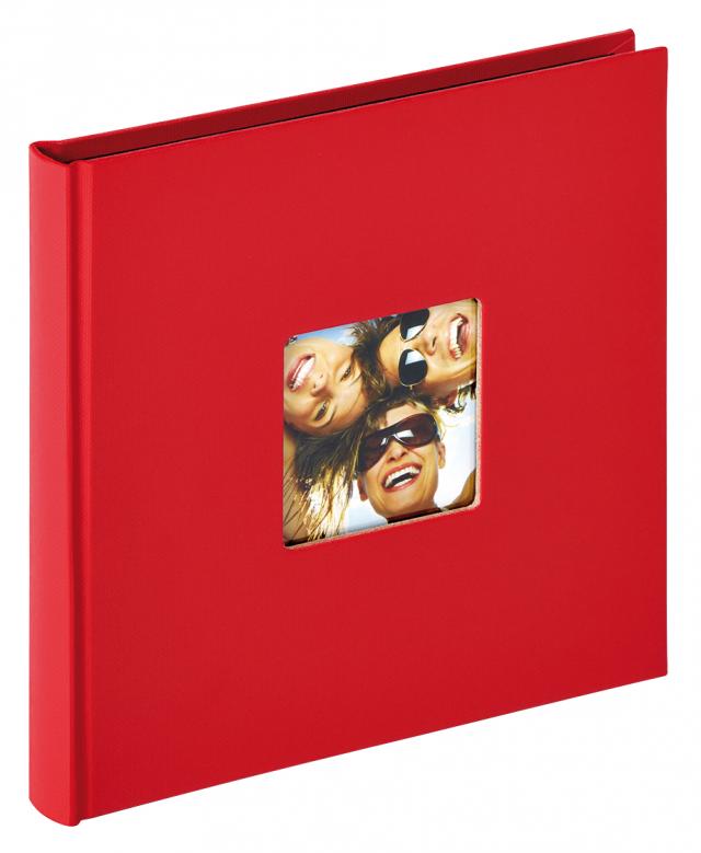 Walther Fun Album Red - 18x18 cm (30 Black pages / 15 sheets)