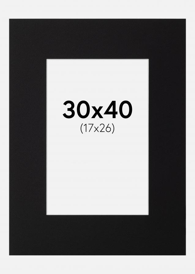 Artlink Mount Black Standard (White Core) 30x40 cm (17x26)