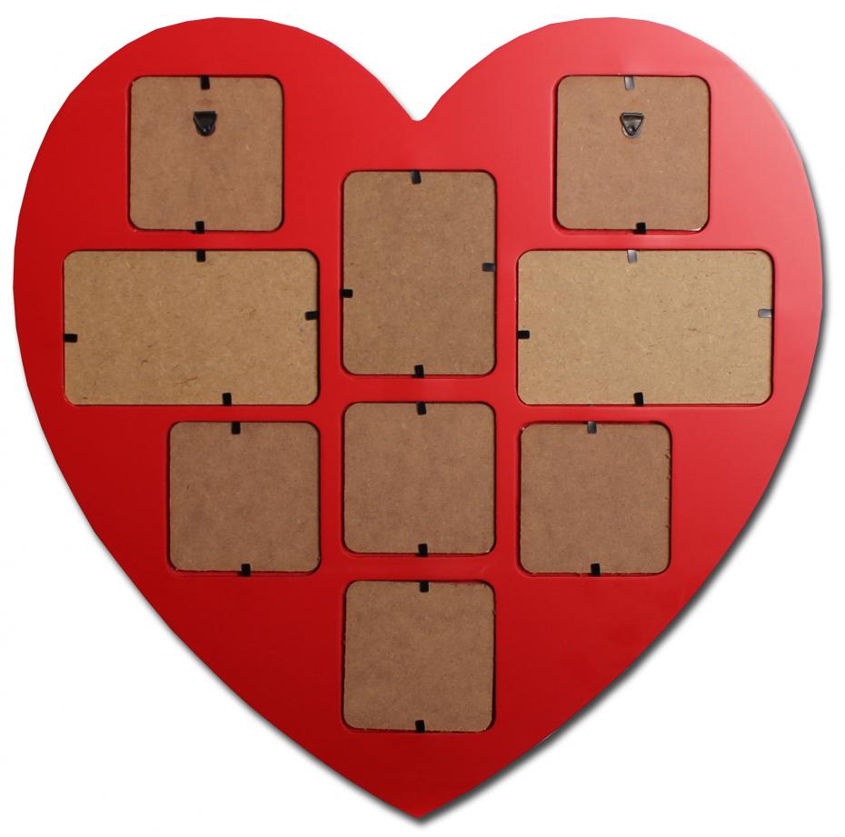 Estancia Heart-shaped Red Collage frame Acrylic glass - 9 Pictures