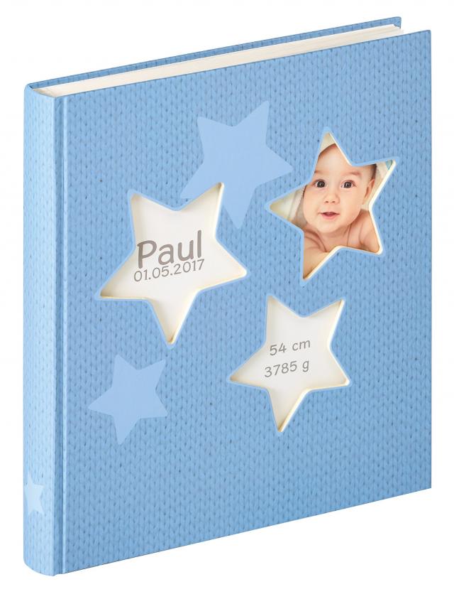 Walther Estrella Baby album Blue - 28x30.5 cm (50 White pages / 25 sheets)