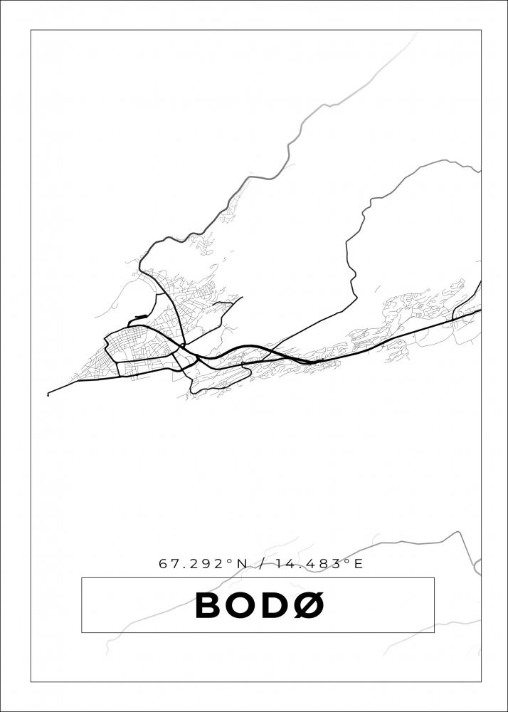 Bildverkstad Map - Bod - White Poster