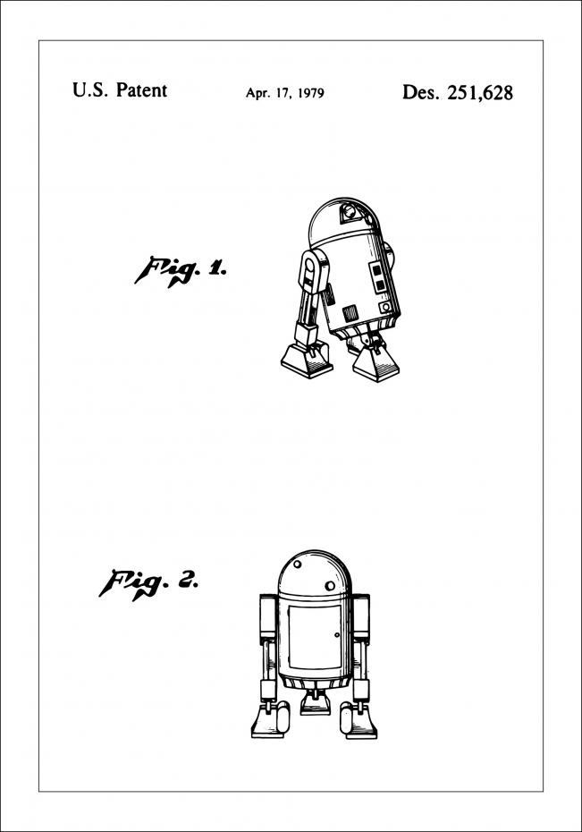 Bildverkstad Patent drawing - Star Wars - R2-D6 Poster
