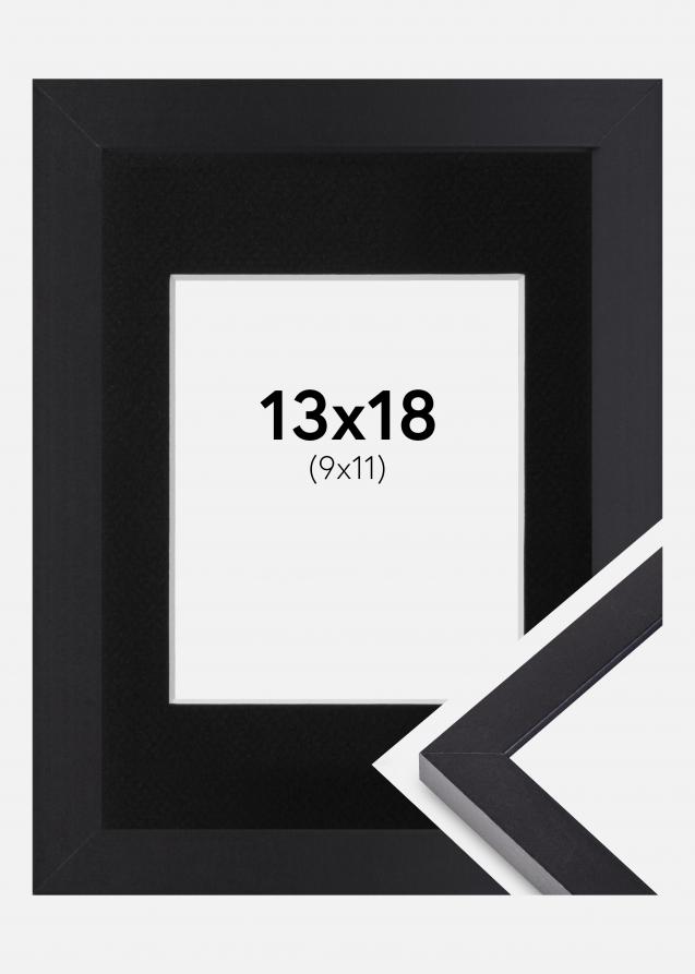 Ram med passepartou Frame Selection Black 13x18 cm - Picture Mount Black 10x12 cm