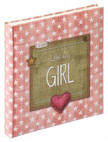 Walther Little Baby album Girl Pink - 28x30.5 cm (50 White pages / 25 sheets)