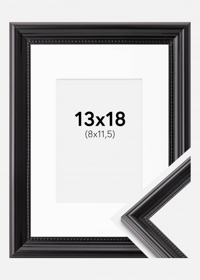 Ram med passepartou Frame Gala Black 13x18 cm - Picture Mount White 9x12 cm